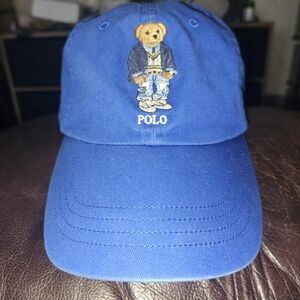 Polo Ralph Lauren Men's Polo Bear Chino Baseball Cap Blue one size $30obo